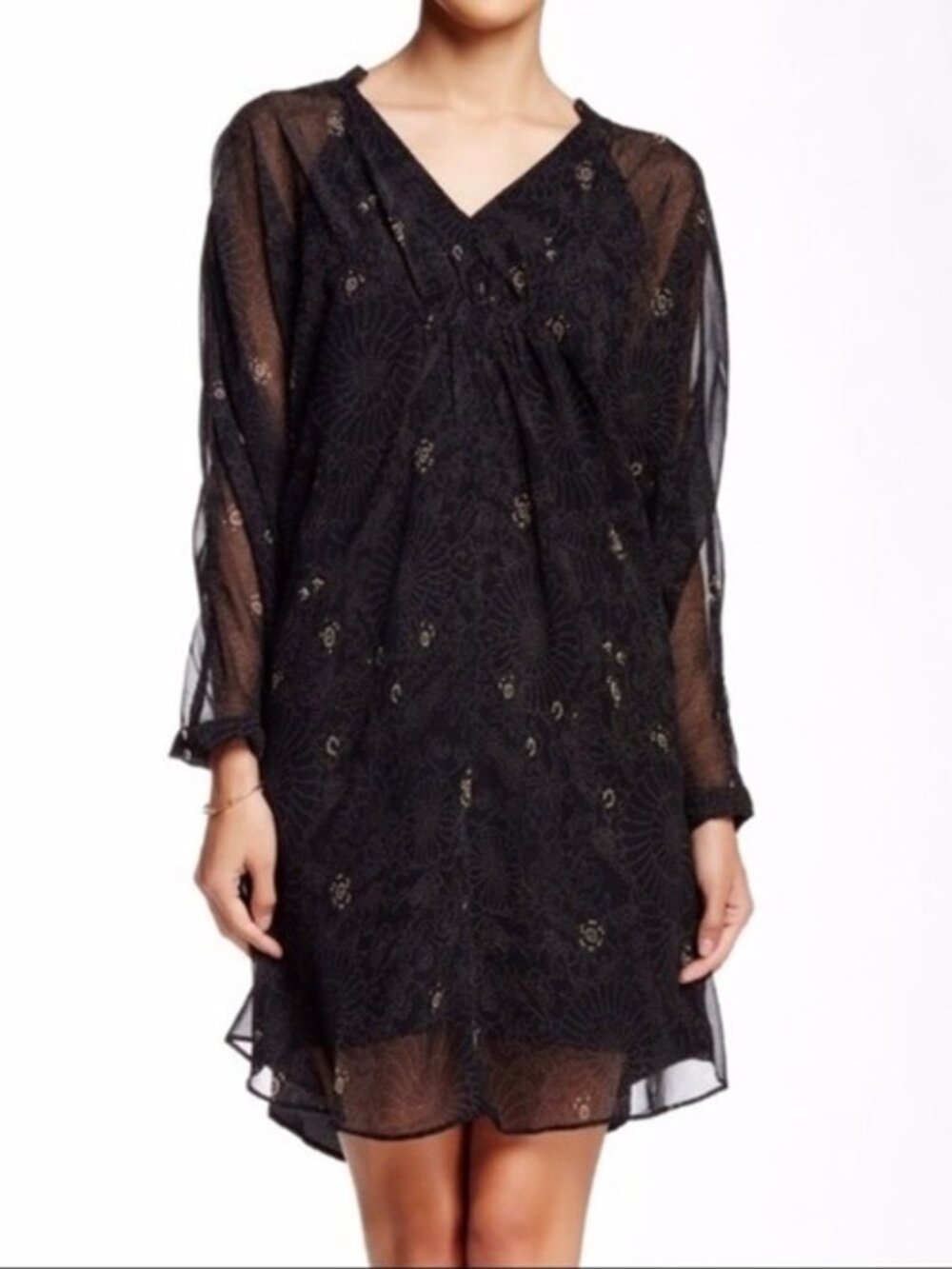 NWT W118 By Walter Baker Dotted Floral Marion Dress